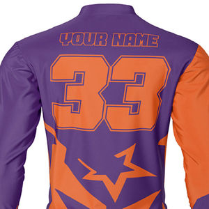 Maillot de motocross imprimé de logo personnalisé en gros Dernier style Nouveau design de vêtements de sport Respirant Grande taille disponible - Product Image 6
