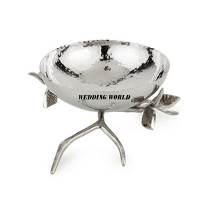 Bol à chocolat en métal doré Forme ronde Bol à chocolat plaqué argent Taille personnalisée Nouveau bol à chocolat de luxe - Product Image 4