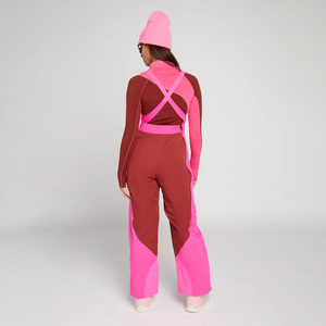 Bavettes de ski personnalisées OEM pour femmes pantalons de neige imperméables isolés pour le ski le snowboard avec impression de logo et marque privée - Product Image 5