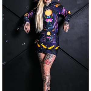 Alta calidad personalizado hombres Logo Rhinestone Halloween esqueleto grueso de gran tamaño Full Zip up Hoodies - Product Image 2