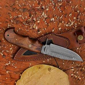 Hot Seller Customized Handmade Damascus <b>Steel</b> Hunting Knife Wooden Handle Camping Survival Bushcraft High Quality with Sheaths - Product Image 6