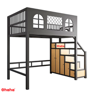 Industrial Style <b>Metal</b> <b>Bunk</b> <b>Bed</b> Twin Over Twin Steel <b>Bunk</b> <b>Bed</b> with Minimalist <b>Frame</b> Stable and stylish High Quality - Product Image 4