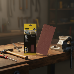 Hojas de Lija Sin Perforaciones Stanley 115x280mm, Paquete Múltiple, Producto Abrasivo - Product Image 3