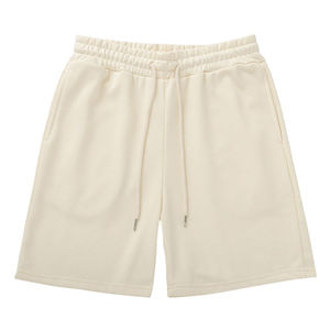 Pantalones Cortos Deportivos de Verano para Hombre, de Lona, Tejido Sólido, Transpirable, de Cintura Media, Secado Rápido, Elásticos, para Correr, Entrenar, Holgados e Informales - Product Image 1