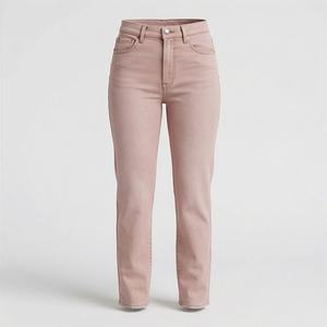 Jeans à pattes d'éléphant taille haute pour femmes, pantalon en denim à jambe large et mince, design perforé lavé tendance, vêtements d'hiver - Product Image 1