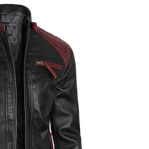 Chaqueta de cuero genuino de primera calidad con diseño elegante Costura duradera Ajuste cómodo. Para ropa informal o formal Talla XS - Product Image 2