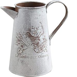 Florero ARTMADE personalizado, maceta galvanizada de granja, jarra de leche de Metal con pájaros, jarrón decorativo para decoración del hogar - Product Image 1