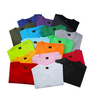 เสื้อยืดคอกลมแขนสั้น20สีสำหรับผู้ชายเสื้อยืดสำหรับผู้ชายพิมพ์โลโก้ได้ทั้งชายและหญิง - Product Image 1