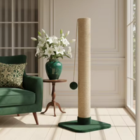 Arbre à chat en bois classique Amistar Forest Line de haute qualité, durable, 90 cm, montage facile, emballage en carton écologique, 1 niveau pour chats