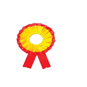 High Strength Custom Logo Satin Ribbons for Wedding and Birthday Ruffled Show Standard Sizes Yellow Red Colors <b>Decorative</b> Ribbon - Product Image 1