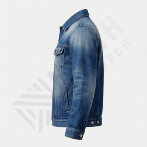 Chaqueta Vaquera Personalizada de Alta Gama para Hombre, Calidad Premium, Transpirable, Resistente al Viento, Cuello Alto, Reversible, Informal para Invierno - Product Image 3