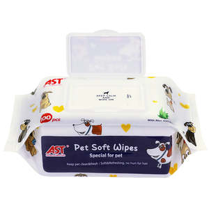 100 lingettes humides douces et efficaces pour animaux de compagnie, solution nettoyante douce pour des soins efficaces des animaux - Product Image 3