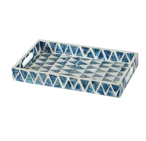 Lujosa decoración del hogar para uso en la cocina elegante estilo árabe tamaño personalizado Color prestigio personalizado bandeja con incrustaciones de hueso hecha a mano - Product Image 6