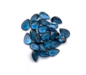 8x10mm naturel Londres bleu topaze poire coupe perles de pierres précieuses en vrac pour la fabrication de bijoux bleu topaze pierre précieuse à facettes fournisseur en gros - Product Image 6