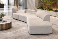 Canapé modulaire de bureau commercial pour hall d'accueil d'entreprise – Mobilier de projet – Fournisseur d'usine