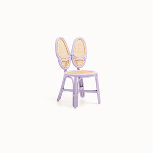 Silla Infantil de Ratán Morada con Forma de Conejo - Product Image 3