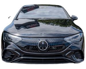 Berline électrique de luxe 2023, double moteur, transmission intégrale, batterie au lithium, cuir foncé, 402 ch, véhicule haute performance - Product Image 1