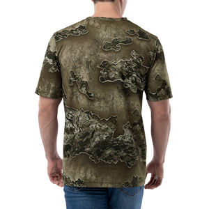 T-shirt pour homme en coton 100% à la mode, imprimé camouflage jungle, imprimé arbre réel, chasse, 100% coton, coupe ample, imprimé - Product Image 5