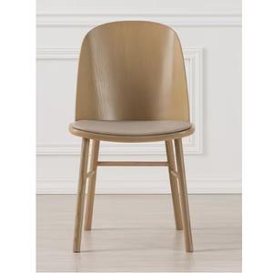 Home <b>Furniture</b> Cushioned Seat Dining Room ASH Frame <b>Wrapped</b> with Fabric/PVC Viet Nam HE 007 Dining Chairs - Product Image 1