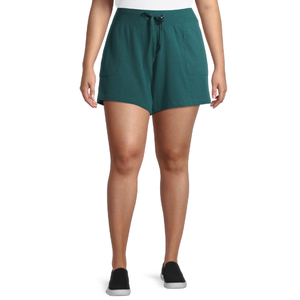 Nouvelle Arrivée Short de Sport Femme en Coton Imperméable Anti-Transpiration, Coupe Droite, Taille Haute, avec Poches et Braguette Zippée, Idéal pour l'Extérieur et les Loisirs - Product Image 3