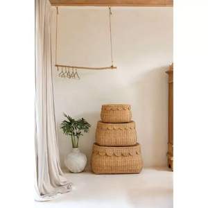 Handmade Rattan <b>Toy</b> Storage Basket Wholesale Eco Friendly Durable Lightweight <b>Organizer</b> Perfect for Nursery Retail Buyers - Product Image 5