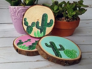 Eco-friendly Unfinished Natural Round Pine Wood Tree Disc <b>Wooden</b> Log Tree <b>Slices</b> for <b>Crafts</b> Blue Lotus Farm - Product Image 6