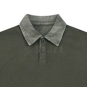 Camisetas Polo de lavado ácido hechas en Pakistán de alta calidad Camisetas Polo de lavado ácido con logotipo personalizado de alta calidad para venta en línea - Product Image 3