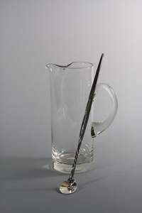 Cuillère à cocktail en acier inoxydable Accessoires de bar Cuillère à cocktail longue à remuer Cuillère à cocktail de marque torsadée - Product Image 4