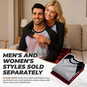 <b>Men's</b> 2-Piece Printed V-Neck Long Sleeve Fleece Pajama Set Soft Lounge <b>Pants</b> Cozy Quick Dry Sleepwear <b>Loungewear</b> - Product Image 2