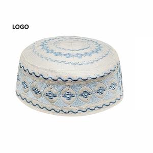 Gorro de oración diario árabe de Oriente Medio islámico tejido para hombre al por mayor, sombreros musulmanes bordados personalizados, sombreros Topi sauditas transpirables - Product Image 1
