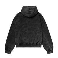 High Quality 430grams Cotton Mens <b>Hoodie</b> Custom Logo Embroidered Pullover Vintage Acid Wash Long Print Waterproof Autumn Wear - Product Image 2