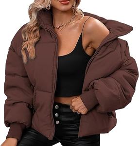 Blouson Bomber, Veste matelassée, Veste personnalisée, Logo Femme, Hiver, Chaud, Imperméable, Coupe-vent, Veste matelassée à bulles pour femme 2026 - Product Image 3