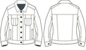 Le Pakistan a fait sur mesure hommes rue bleu coton uni jeans vestes d'extérieur prix de gros - Product Image 5