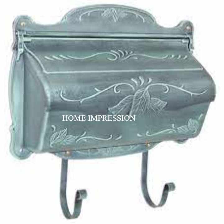 Wholesale Outdoor Garden Decorative Mailboxes Wall Mount Decorative Galvanized Brown Color Post Box on Sale In Reasonable Price