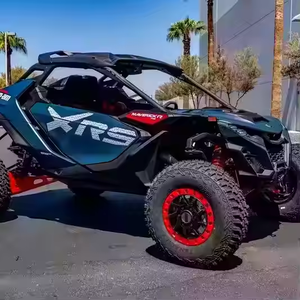 CAN-AM Maverick R X RS 2025 con Smart-Shox Azul Polvoriento y Rojo Legión - Product Image 1