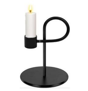 <b>Black</b> Finish Metal <b>Candle</b> <b>Holder</b> Perfect For Traditional Wedding Decoration And Romantic <b>Candle</b> Centerpieces - Product Image 2
