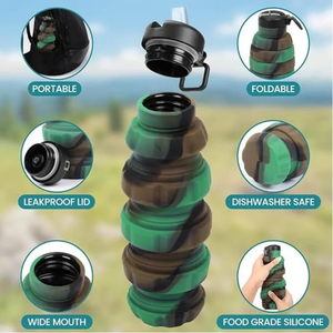 Botella Plegable de Silicona de 500 ml, Práctica y Portátil, Categoría de Producto - Product Image 3