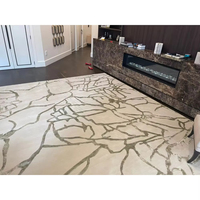 Premium-Qualität Moderner Hochflor-Wollseidenteppich im Tibet-Stil, Handgeknüpft, Rutschfest, Umweltfreundlich, Teppich-Set für Hotel und Wohnbereich