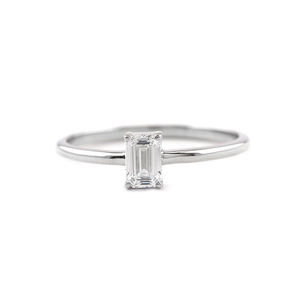 เครื่องประดับผู้หญิง ทองคำแท้ 18K เพชรแท้ แหวนเพชรทองคำขาว แหวนหมั้นสำหรับผู้หญิง มีจำหน่ายในทองคำ 10K / 14K - Product Image 3