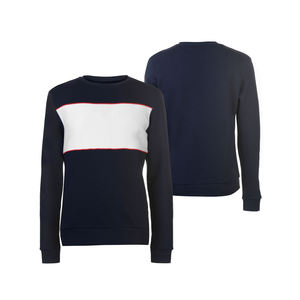 Vente en gros personnalisé hommes XS pull sweat 100% coton logo imprimé solide OEM service brodé polaire tissu grande taille - Product Image 1