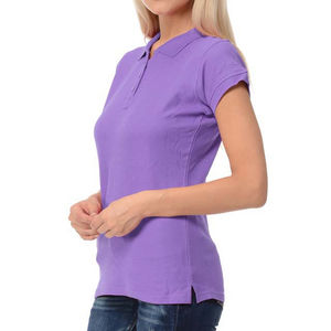 Polo de mujer de diseño personalizado transpirable de Venta caliente con cuello parche bordado impreso personalizado ropa informal polos - Product Image 5