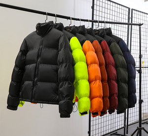 Hot Sale Men's Premium Quality Solid Zip up Oversize Puffer <b>Jacket</b> Winter Warm Custom Quilted Waterproof High Quality <b>Jackets</b> - Product Image 1