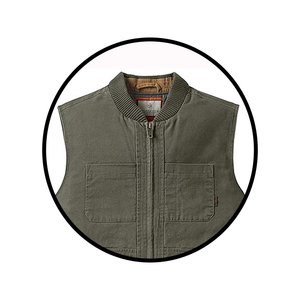 Chaleco cálido acolchado para hombre 100% chaleco cortavientos de invierno de alta calidad para hombre ropa de abrigo chaleco sin mangas acolchado informal - Product Image 5