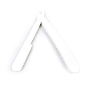 Maquinilla de afeitar de peluquero desechable al por mayor de alta calidad, mango de plástico plegable de borde recto de hoja única para afeitado de Bikini corporal y facial - Product Image 6