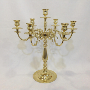 Newest Design Small Size Tabletop <b>Decorate</b> 5 Arm Candelabra Metal Aluminum for Wedding <b>Table</b> <b>Decorations</b> - Product Image 4