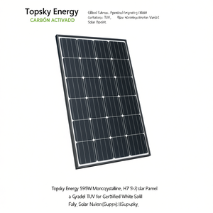 แผงโซลาร์เซลล์ Topsky Energy 595W โมโนคริสตัลไลน์ HJT เกรด A ได้รับการรับรองมาตรฐาน TUV พร้อมแผ่นหลังสีขาว - Product Image 3