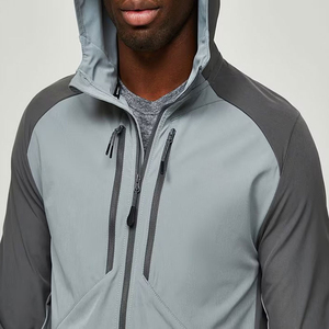 SUMROOS Custom Slim-Fitting Four Way Stretch Windbreaker Hot Selling 95% Polyester 5% Spandex Woven <b>Jacket</b> <b>for</b> Winter Hiking - Product Image 5