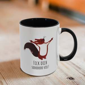 แก้วเซรามิกรูปกระรอก ดีไซน์สะดุดตา สำหรับกาแฟหรือชา - Product Image 2