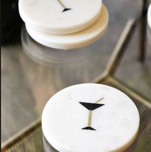 Ensemble de dessous-de-verre de haute qualité de 4 pièces avec incrustation de nacre multicolore, vaisselle, tapis et coussinets de table, dessous-de-verre pour le thé - Product Image 4