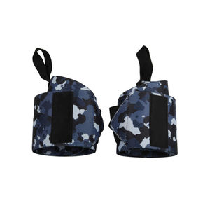 สายรัดข้อมือสำหรับออกกำลังกายแบบผูกห่วงรัดปิดด้วยห่วงรัดข้อมือแบบไขว้พอดีสำหรับการฝึกยกที่ตายแล้วโลโก้ออกแบบได้ตามต้องการ - Product Image 5